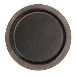 Lodge Round Wood Walnut Stain Underliner, 6 Per Case