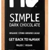 Hu Organic 70% Vegan Dark Chocolate Simple Bar, 2.1 Oz (24 Packs)