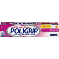 Poligrip Super Original Denture Adhesive Cream, 2.4 Ounce, 24 Per Case