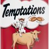Temptations Whiskas Cat Treats Hearty Beef Flavor, 3 Ounce, 12 Per Case