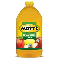Mott s 100% Apple Juice, 1 Gallon Plastic Jug - 4 Per Case