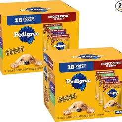 Pedigree Chunks In Gravy, 36 Per Case
