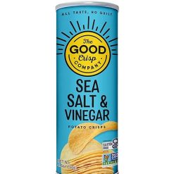 The Good Crisp Company Sea Salt & Vinegar Flavored Crisps, 5.6 Ounce, 8 Per Case