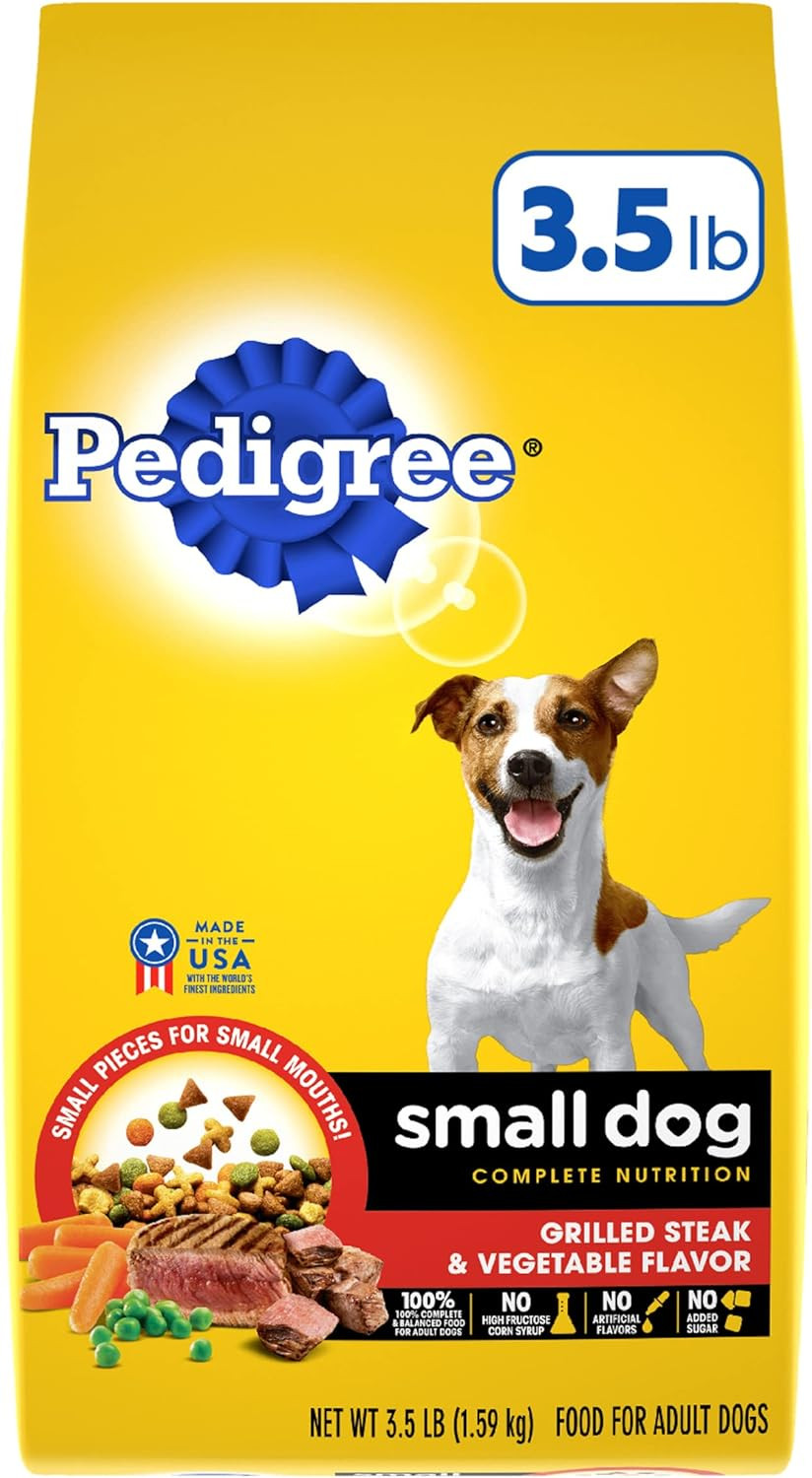 Pedigree Small Breed, 3.5 Pound, 4 Per Case