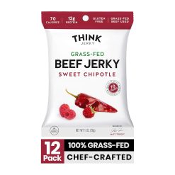 Think Jerky Sweet Chipotle Beef Jerky, 1 Ounce, 48 Per Case