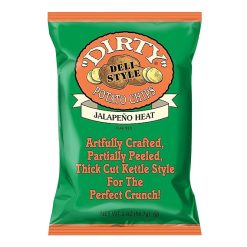 Dirty Potato Chips Jalapeno Heat Potato Chips, 2 Ounces, 25 Per Case