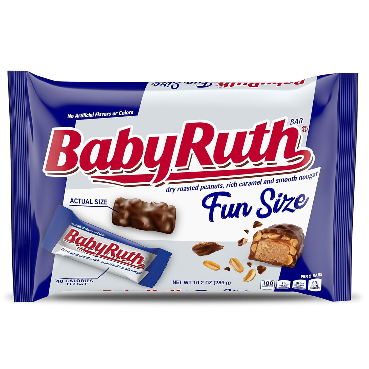 Baby Ruth Fun Size Chocolate Bar, 10.2 Ounce, 12 Per Case