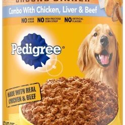Pedigree Dog Food Chopped Combo Chicken & Beef Liver Canned, 22 Ounce, 12 Per Case