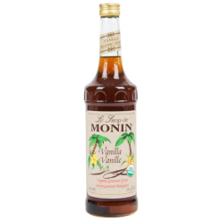Monin Organic Vanilla Flavor Syrup, 750 ml, 6 Per Case