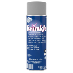 Twinkle Stainless Steel Cleaner & Polish, 17 Oz Aerosol, 12 Per Case