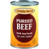 Simply Serve Pureed Beef With Beef Broth, 15 Ounces, 12 Per Case