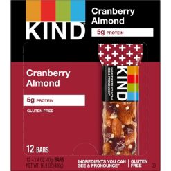 Kind Snacks Cranberry Almond Cereal Bars, 1.4 Ounce - 72 Per Case
