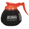 Bunn Glass 12 Cup Coffee Decanter with Orange Handle, 64 Ounce, 3 Per Case