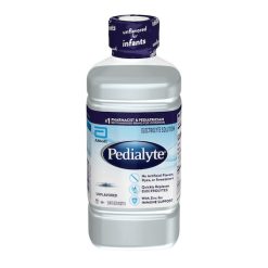 Pedialyte Unflavored 1 Liter Electrolyte Solution, 33.8 Fluid Ounce, 8 Per Case