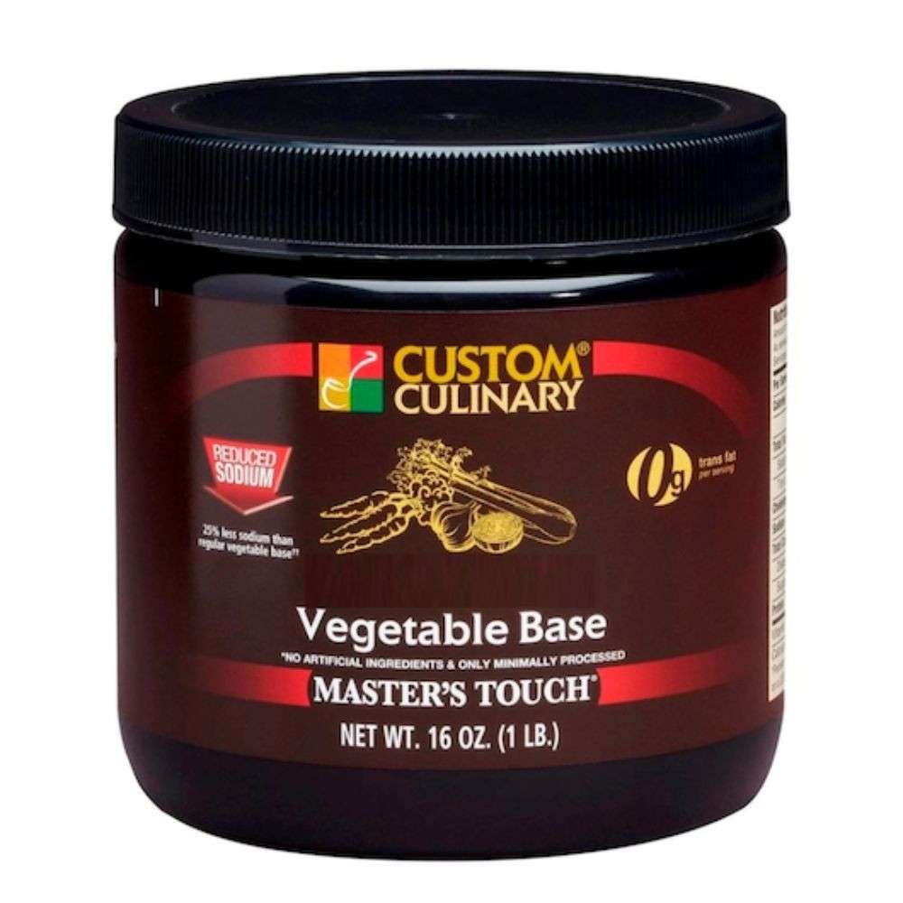 Masters Touch All Natural Gluten Free Reduced Sodium No Msg Added Vegan Vegetable Base, 1 Pounds, 6 Per Case