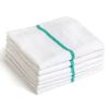Companions White With Green Stripe Heavy Duty Bar Towels, 12 Each, 24 Per Pack, 288 Per Case