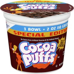 Cocoa Puffs 25% Less Sugar Cereal, 2 Ounce, 60 Per Case