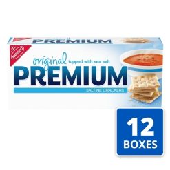 Premium Nabisco Saltine Crackers, 8 Ounces, 12 Per Case