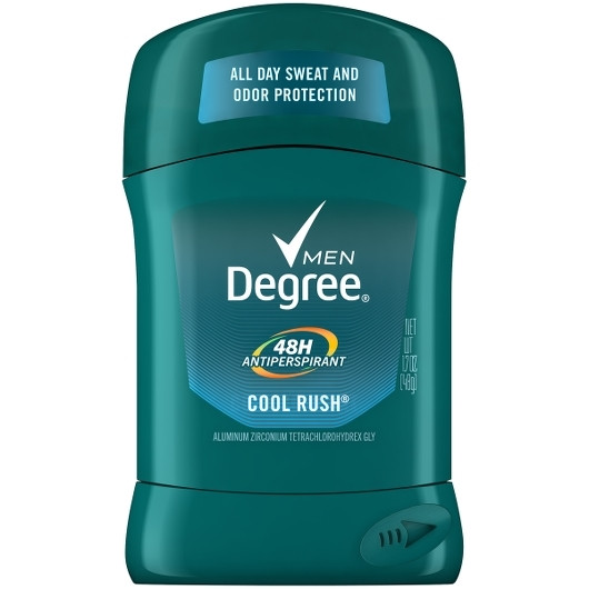 Degree Men Cool Rush 48 Hour Anti-Perspirant, 1.7 Fluid Ounces, 6 Per Box, 2 Boxes Per Case