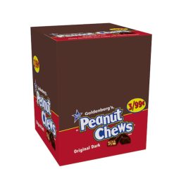 Peanut Chews Original Pre-Priced Stand Up Display, 0.6 Ounces, 24 Per Box, 12 Boxes Per Case