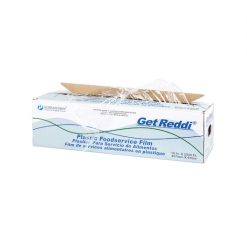 Pitt Plastics Inteplast 18In. X 2000Ft. Wrap Film With Cutter, 2000 Feet Capacity, 1 Count, 2000 Per Box, 1 Per Case