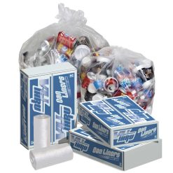 Pitt Plastics Can Liner 29X44 Clear Perforated Roll, 10 Count, 10 Per Case