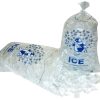 Pitt Plastics 12 Inch X 21 1.5 Millimeter Clear Flat Pack Blue Ink 10lb Ice Bag, 1000 Count