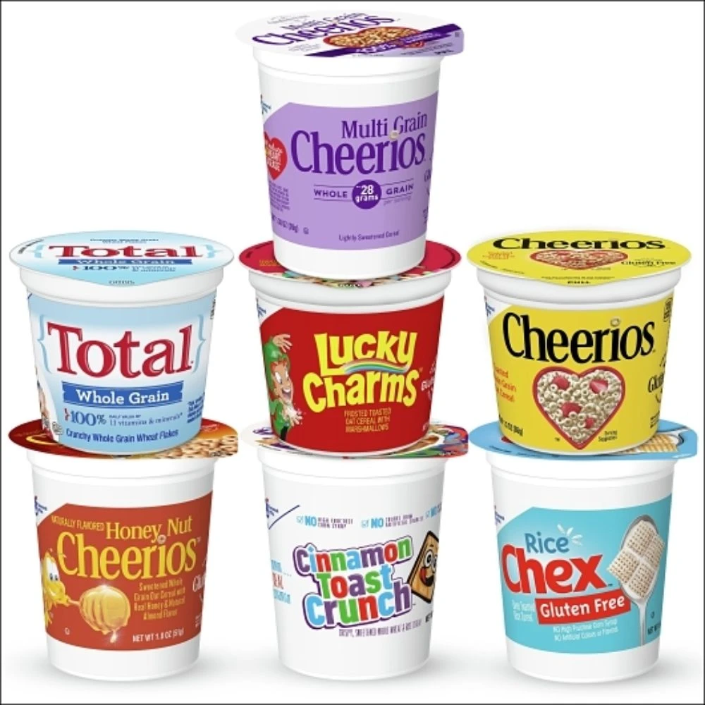General Mills Adult Variety Pack Single Serve Cereal Cups, 1.63 Ounces, 60 Per Case