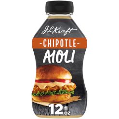 Kraft Chipotle Mayonnaise Aioli Bottle, 12 Fluid Ounce, 8 Per Case