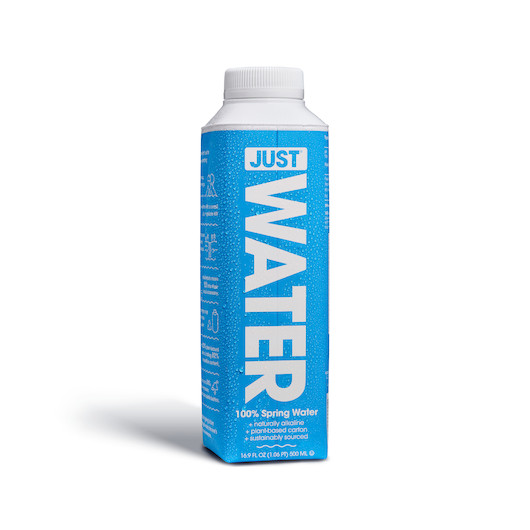 Just Water Natural Alkaline Spring Water, 16.9 Fluid Ounce, 12 Per Case
