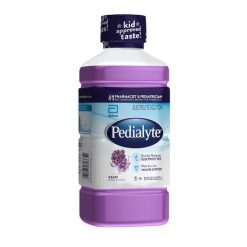 Pedialyte Beverage Grape Flavor 1 Liter Flavored Electrolyte Solution, 1.05 Quart, 8 Per Case