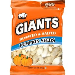 Giant Roasted & Salted Pumpkin Seeds, 5.15 Oz (Pack of 12)