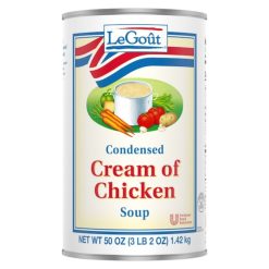 Legout Cream Of Chicken Condensed Canned Soup, 50 Oz, 12 Per Case