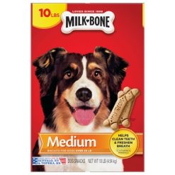 Milk Bone Dog Treats Milk Bone Biscuit Medium, 10 Pounds