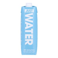 Just Water Natural Alkaline Spring Water, 33.8 Ounce, 12 Per Case