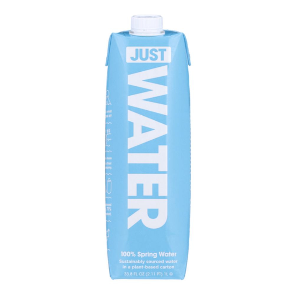 Just Water Natural Alkaline Spring Water, 33.8 Ounce, 12 Per Case