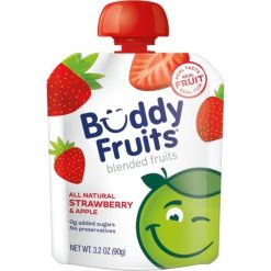 Buddy Fruits Pure Blended Strawberry Snack, 3.2 Ounces, 18 Per Case
