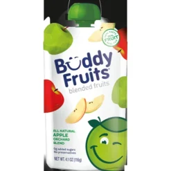 Buddy Fruits Apple Orchard Blend Blended Fruits, 4.1 Ounces, 100 Per Case