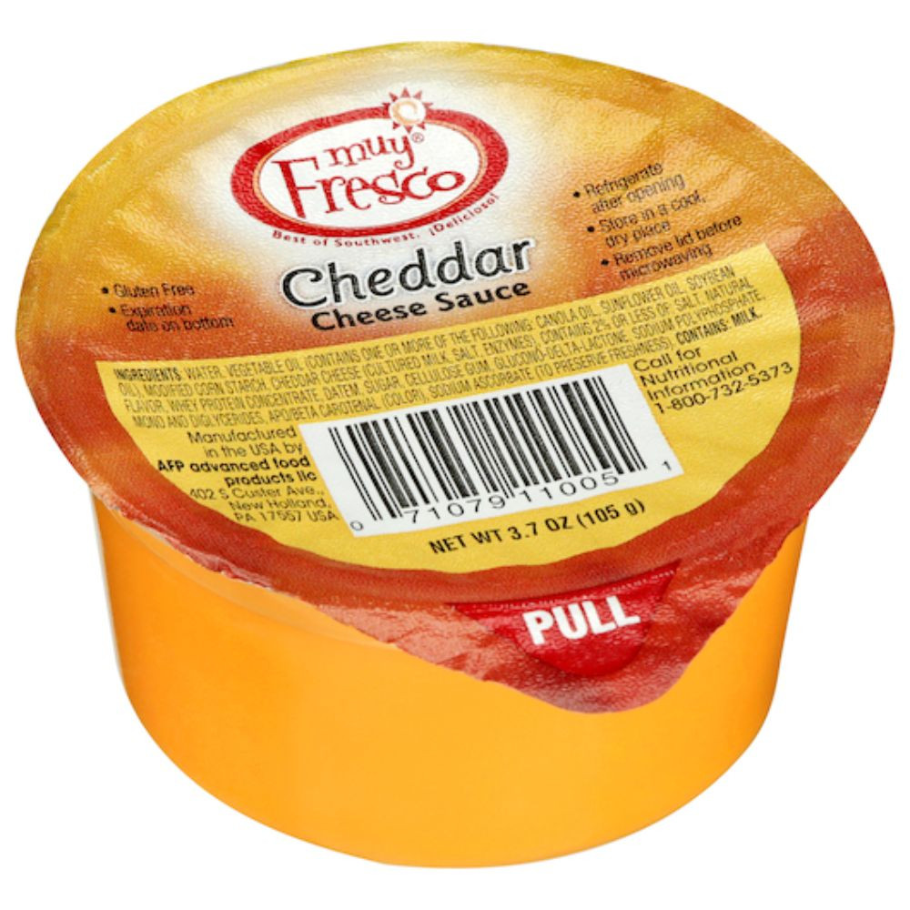 Afp Muy Fresco Cheddar Cheese Sauce Cup, 0.23 Pounds, 30 Per Case