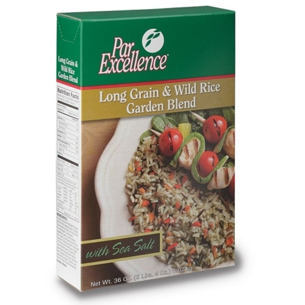 Producers Rice Mill Par Excellence Long & Wild With Garden Blend Seasoned Rice Mix, 36 Ounces, 6 Per Case