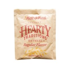 Malt O Meal Hearty Traditons Instand Regular Oatmeal, 1 Ounces, 200 Per Case