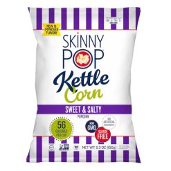 SkinnyPop Popcorn Sweet and Salty Kettle Corn , 5.3 Ounces (Pack of 12)