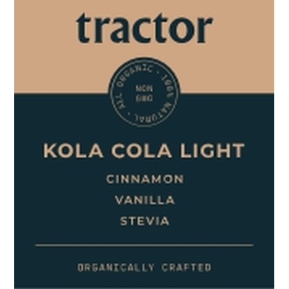 Tractor Beverage Co Organic Tractor Cola Light Syrup, 2.5 Gallon, 1 Per Case